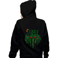 Load image into Gallery viewer, Secret_Shirts Zippered Hoodies, Unisex / Small / Black Fear-Thing
