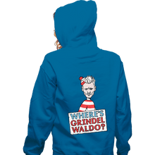 Load image into Gallery viewer, Secret_Shirts Zippered Hoodies, Unisex / Small / Royal Blue Wheres Grindelwaldo