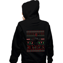 Load image into Gallery viewer, Daily_Deal_Shirts Zippered Hoodies, Unisex / Small / Black Deck The Mauls