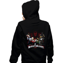 Load image into Gallery viewer, Secret_Shirts Zippered Hoodies, Unisex / Small / Black Mighty Horror Rangers