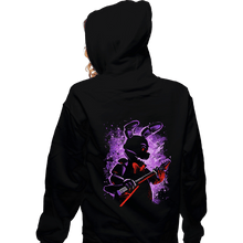 Load image into Gallery viewer, Daily_Deal_Shirts Zippered Hoodies, Unisex / Small / Black The Animatronic Rabbit