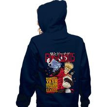 Load image into Gallery viewer, Daily_Deal_Shirts Zippered Hoodies, Unisex / Small / Navy Guns And Donuts
