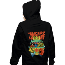 Load image into Gallery viewer, Daily_Deal_Shirts Zippered Hoodies, Unisex / Small / Black The Misery Machine