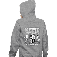 Load image into Gallery viewer, Secret_Shirts Zippered Hoodies, Unisex / Small / Sports Grey Meme University