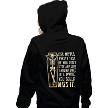Load image into Gallery viewer, Secret_Shirts Zippered Hoodies, Unisex / Small / Black Life Moves Fast
