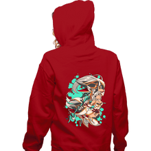 Load image into Gallery viewer, Daily_Deal_Shirts Zippered Hoodies, Unisex / Small / Red Water Blade