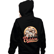 Load image into Gallery viewer, Daily_Deal_Shirts Zippered Hoodies, Unisex / Small / Black Golden Holidays
