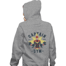 Load image into Gallery viewer, Shirts Zippered Hoodies, Unisex / Small / Sports Grey Captain Gym