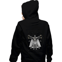 Load image into Gallery viewer, Daily_Deal_Shirts Zippered Hoodies, Unisex / Small / Black Vitruvian Moon Knight