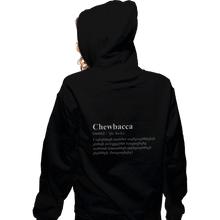 Load image into Gallery viewer, Shirts Zippered Hoodies, Unisex / Small / Black Chewbacca Dictionary