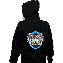 Load image into Gallery viewer, Daily_Deal_Shirts Zippered Hoodies, Unisex / Small / Black G.E. Troops