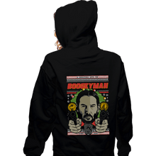 Load image into Gallery viewer, Shirts Zippered Hoodies, Unisex / Small / Black Boogeyman Xmas