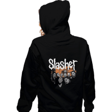 Load image into Gallery viewer, Shirts Pullover Hoodies, Unisex / Small / Black Slasher