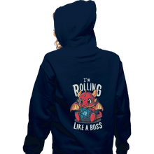 Load image into Gallery viewer, Shirts Pullover Hoodies, Unisex / Small / Navy Rolling Like A Boss