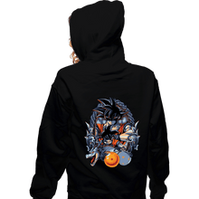 Load image into Gallery viewer, Daily_Deal_Shirts Zippered Hoodies, Unisex / Small / Black Dragon Crest