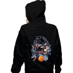 Daily_Deal_Shirts Zippered Hoodies, Unisex / Small / Black Dragon Crest