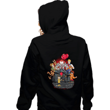 Load image into Gallery viewer, Daily_Deal_Shirts Zippered Hoodies, Unisex / Small / Black Creepy Clown In Derry Maine