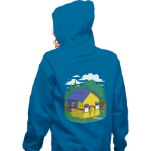 Load image into Gallery viewer, Shirts Pullover Hoodies, Unisex / Small / Sapphire Mil House