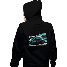Load image into Gallery viewer, Shirts Zippered Hoodies, Unisex / Small / Black Welcome To Amity Island
