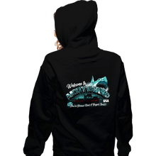 Load image into Gallery viewer, Shirts Zippered Hoodies, Unisex / Small / Black Welcome To Amity Island