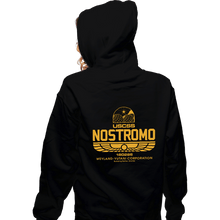Load image into Gallery viewer, Secret_Shirts Zippered Hoodies, Unisex / Small / Black Nostromo