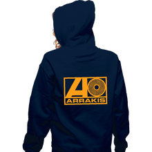 Load image into Gallery viewer, Last_Chance_Shirts Zippered Hoodies, Unisex / Small / Navy Arrakis Records