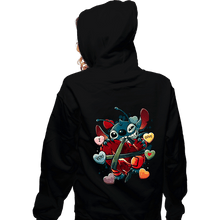 Load image into Gallery viewer, Daily_Deal_Shirts Zippered Hoodies, Unisex / Small / Black Experiment Valentine