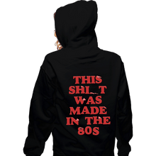 Load image into Gallery viewer, Secret_Shirts Zippered Hoodies, Unisex / Small / Black 80s Stuff