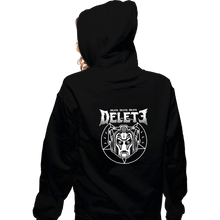 Load image into Gallery viewer, Shirts Zippered Hoodies, Unisex / Small / Black Cyber Black Metal