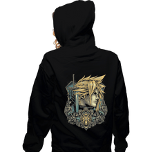Load image into Gallery viewer, Shirts Zippered Hoodies, Unisex / Small / Black Emblem Of The Mercenary