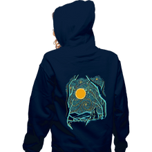 Load image into Gallery viewer, Shirts Zippered Hoodies, Unisex / Small / Navy Starry Dogs
