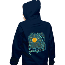 Load image into Gallery viewer, Shirts Zippered Hoodies, Unisex / Small / Navy Starry Dogs
