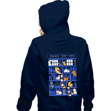 Load image into Gallery viewer, Secret_Shirts Zippered Hoodies, Unisex / Small / Navy Library Box