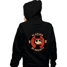 Load image into Gallery viewer, Secret_Shirts Zippered Hoodies, Unisex / Small / Black Plagued By Anxiety