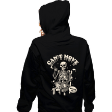 Load image into Gallery viewer, Daily_Deal_Shirts Zippered Hoodies, Unisex / Small / Black Can't Move
