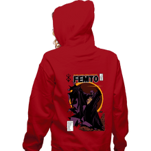 Load image into Gallery viewer, Secret_Shirts Zippered Hoodies, Unisex / Small / Red Femto Comics