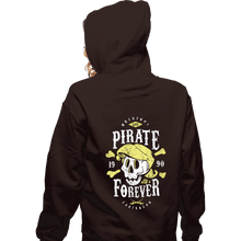 Load image into Gallery viewer, Shirts Zippered Hoodies, Unisex / Small / Dark Chocolate Pirate Forever
