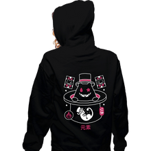 Load image into Gallery viewer, Secret_Shirts Zippered Hoodies, Unisex / Small / Black Magician Hat Monster!