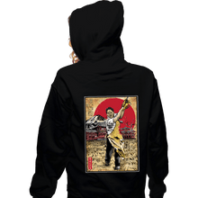 Load image into Gallery viewer, Daily_Deal_Shirts Zippered Hoodies, Unisex / Small / Black Leatherface In Japan