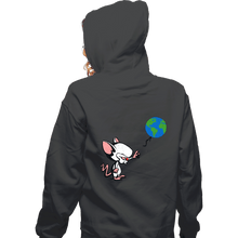 Load image into Gallery viewer, Daily_Deal_Shirts Zippered Hoodies, Unisex / Small / Dark Heather Mouse With World