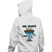Load image into Gallery viewer, Secret_Shirts Zippered Hoodies, Unisex / Small / White Mr. Snake