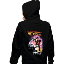 Load image into Gallery viewer, Daily_Deal_Shirts Zippered Hoodies, Unisex / Small / Black Back To Elm Street