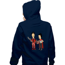Load image into Gallery viewer, Daily_Deal_Shirts Zippered Hoodies, Unisex / Small / Navy Cyberpunk Is Cool

