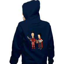 Load image into Gallery viewer, Daily_Deal_Shirts Zippered Hoodies, Unisex / Small / Navy Cyberpunk Is Cool