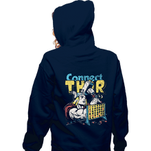 Load image into Gallery viewer, Secret_Shirts Zippered Hoodies, Unisex / Small / Navy Connect Thor