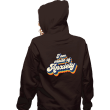 Load image into Gallery viewer, Secret_Shirts Zippered Hoodies, Unisex / Small / Dark Chocolate Made Of Anxiety