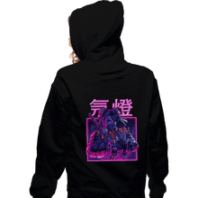 Load image into Gallery viewer, Shirts Zippered Hoodies, Unisex / Small / Black Neon Spring