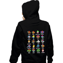Load image into Gallery viewer, Daily_Deal_Shirts Zippered Hoodies, Unisex / Small / Black The Many Suits Of Samus

