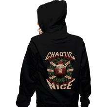 Load image into Gallery viewer, Shirts Zippered Hoodies, Unisex / Small / Black Chaotic Nice Christmas