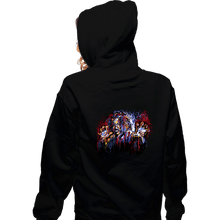 Load image into Gallery viewer, Secret_Shirts Zippered Hoodies, Unisex / Small / Black Sho Nuff Painting